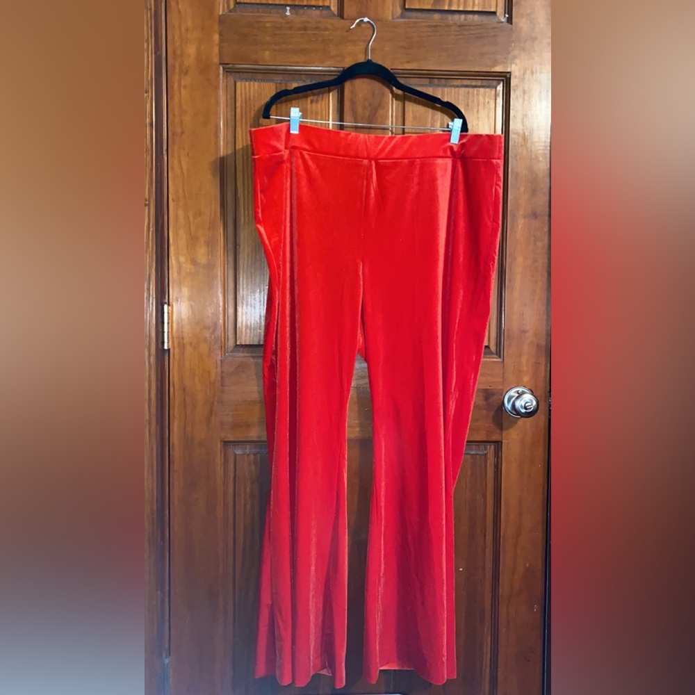 Lane Bryant Red Flare Pants Size 24